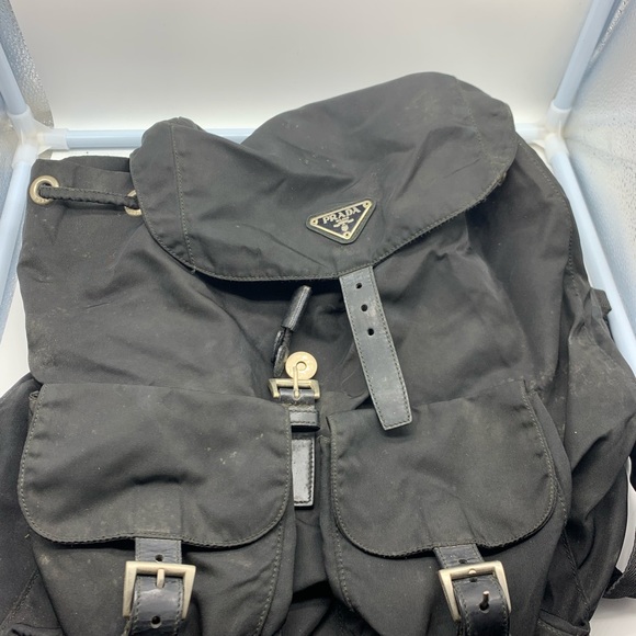 Prada authentic black nylon travel duffel backpack - Picture 13 of 16